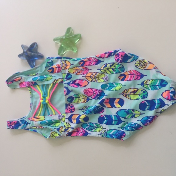 Wonder Nation one piece swimsuit 7-8 - Picture 3 of 5